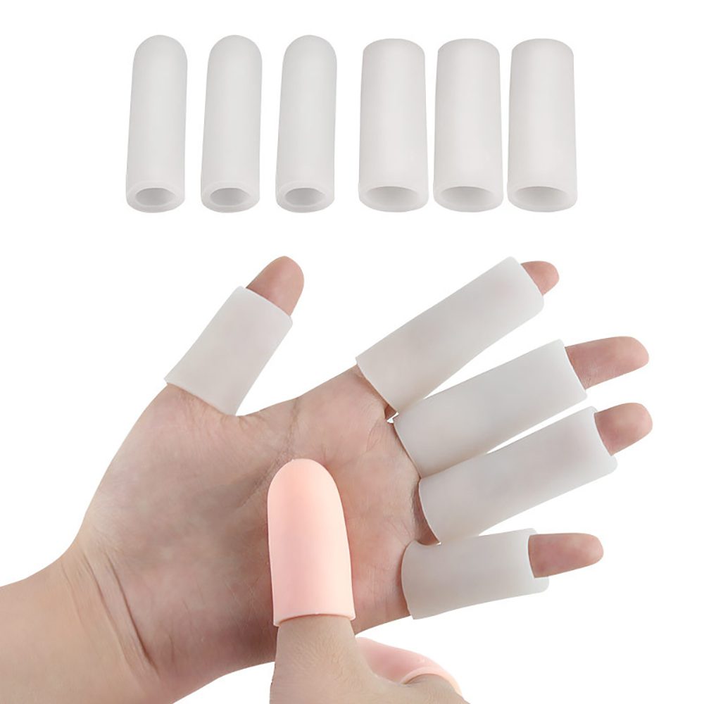 Fabric Finger Toe Protector Separator Applicator Pedicure Corn Callus Remover Hand Pain Relief Soft Silicone Tube Foot Care Tool