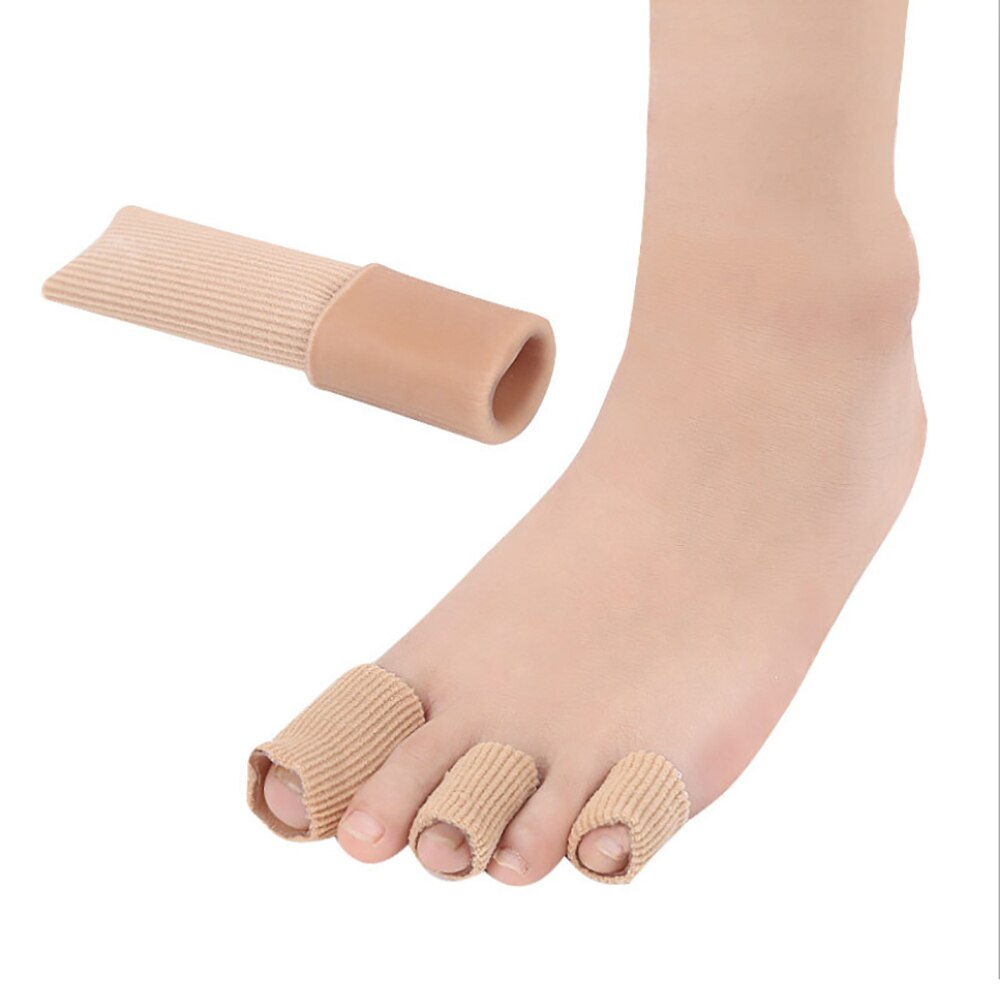 Fabric Finger Toe Protector Separator Applicator Pedicure Corn Callus Remover Hand Pain Relief Soft Silicone Tube Foot Care Tool