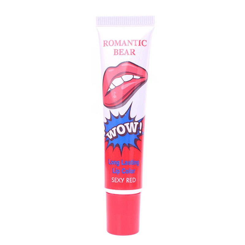 2020 Sexy 1PCS Amazing 6 Colors Waterproof Liquid Makeup Lip Stick Long Lasting Lipstick Tint Tear Pull Lip Gloss Lipgolss TSLM1