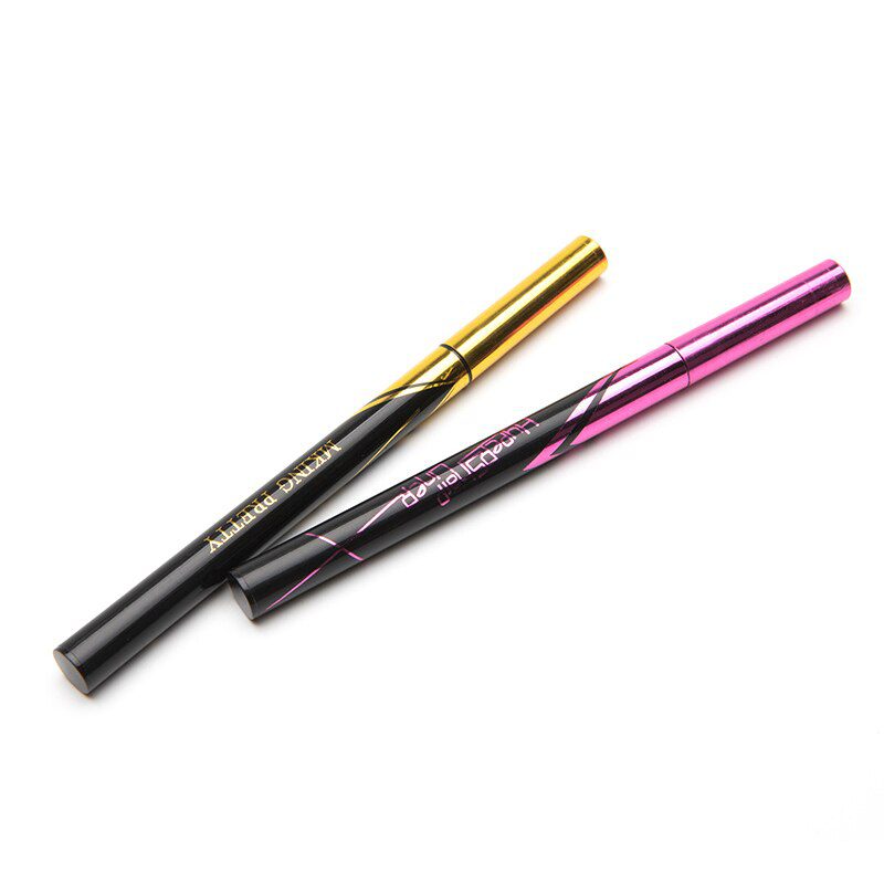 Hot Small Gold Eyeline Pen Lasting Smooth Quick-drying Super Waterproof Not Blooming Eyeliner Pen Cosmetic Eye Makeup Tool TSLM2