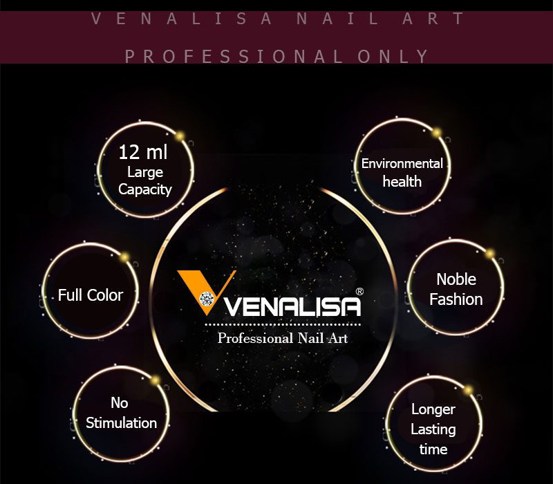 Venalisa Brand 30ml Super Quality Nail Art Soak Off UV/LED No Wipe Top Coat Base Coat Without Sticky Layer Matt Tempered TopCoat