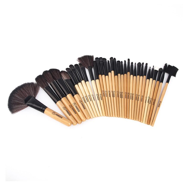 32Pcs Set Professional Makeup Brush Foundation Eye Shadows Lipsticks Powder Make Up Brushes Tools w/ Bag pincel maquiagem