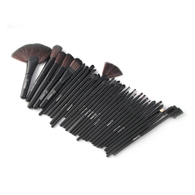 32Pcs Set Professional Makeup Brush Foundation Eye Shadows Lipsticks Powder Make Up Brushes Tools w/ Bag pincel maquiagem