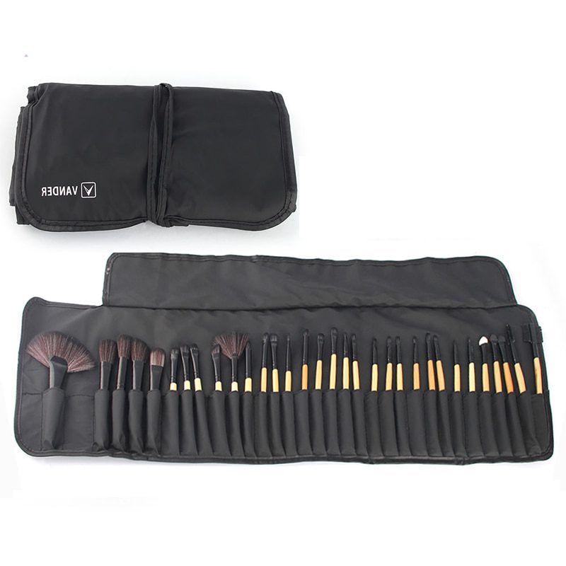 32Pcs Set Professional Makeup Brush Foundation Eye Shadows Lipsticks Powder Make Up Brushes Tools w/ Bag pincel maquiagem