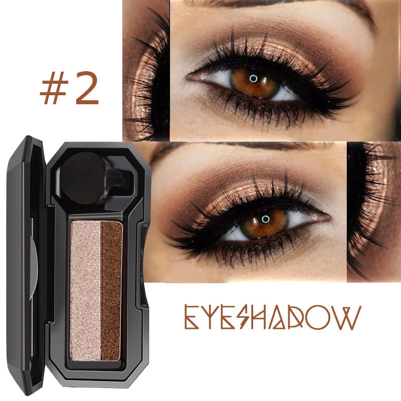 Double Color Lazy Eye Shadow Makeup Palette Glitter Palette Eyeshadow Pallete Waterproof Glitter Eyeshadow Shimmer Cosmetics