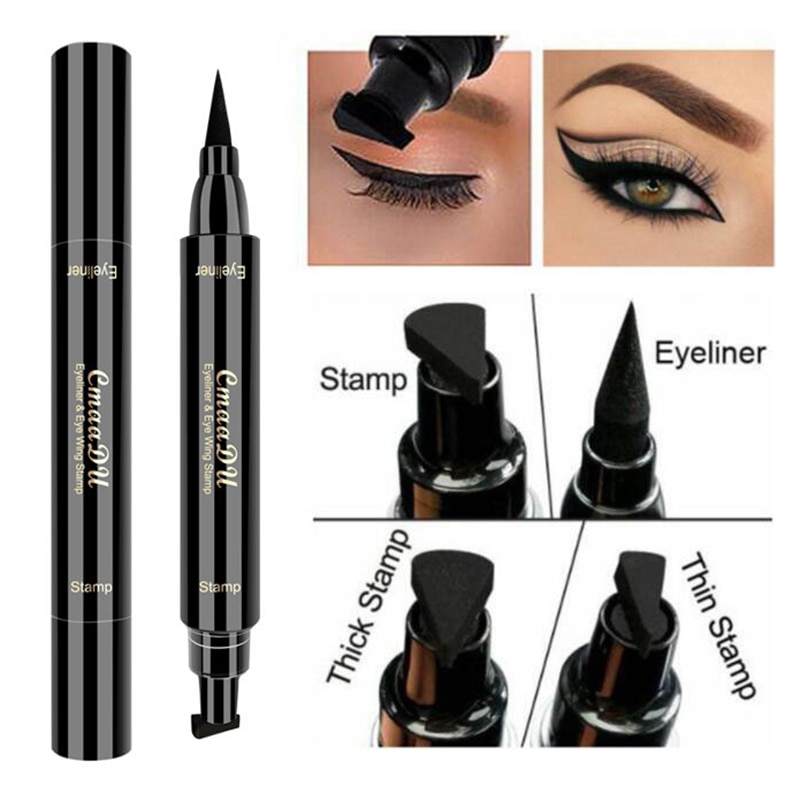 1PC Seal Stamp Liquid Eyeliner Pencil Waterproof Fast Dry Lasting Black Eye Liner Pencil maquiagem Cosmetic Makeup Tool TSLM2