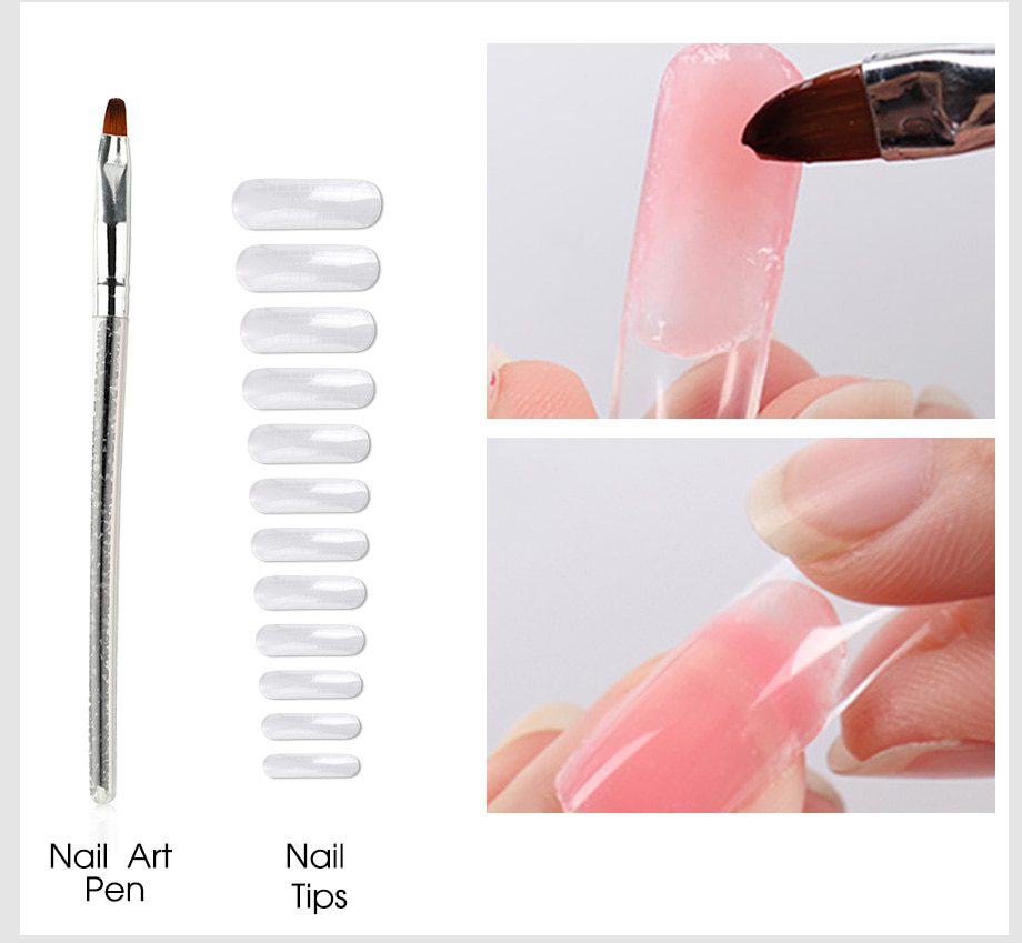 ROSALIND Poly Nail Gel Kit Lamp Gel Polish Set All for Manicure Nails Art Poly Nail Gel For Extension Tool Kit Professional Set