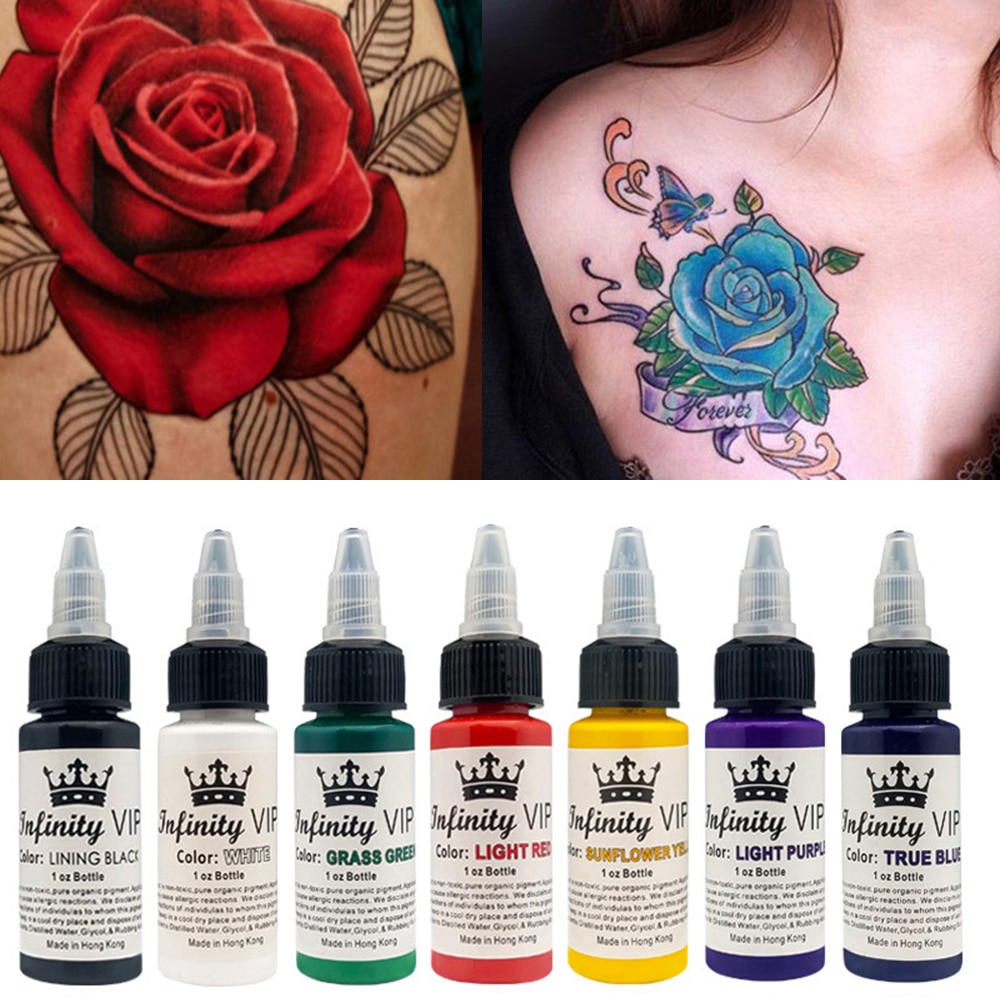 30ml Tattoo Ink Pigment Body Art Tattoo Kits Professional Beauty Paints Makeup Tattoo Supplies Semi-permanent Eyebrow TSLM2
