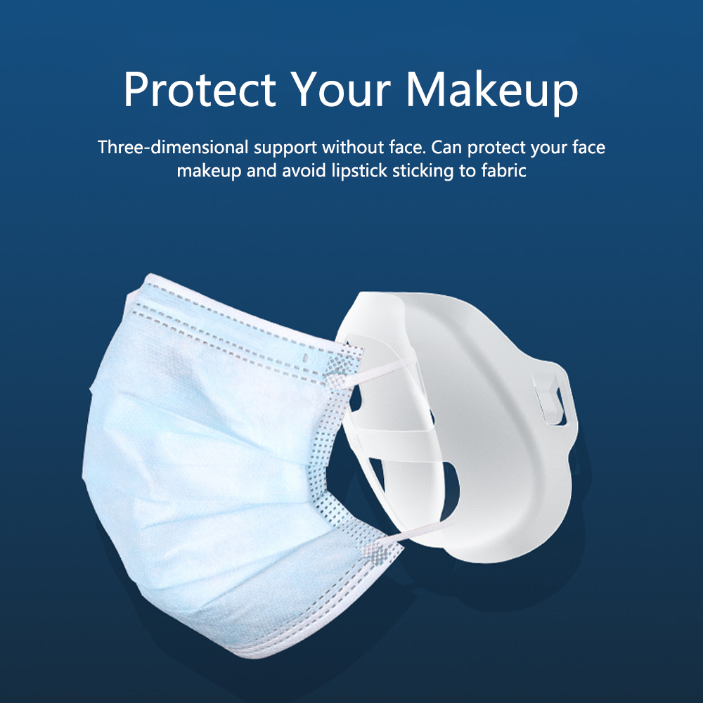 5pcs 3D Breathable Valve Mouth Mask Support Breathing Assist Mask Inner Cushion Bracket Food Grade PE Mask Holder