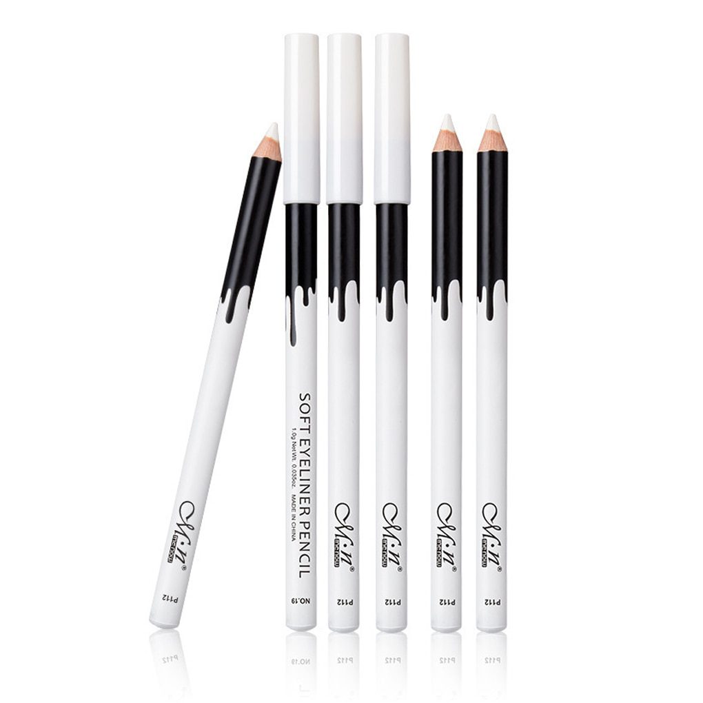 1/2/3/4/5/6pcs Eyeliner Pencil Makeup Women Long Lasting Waterproof Pigment Eye Liner White Eyeliner Pen Cosmetics New