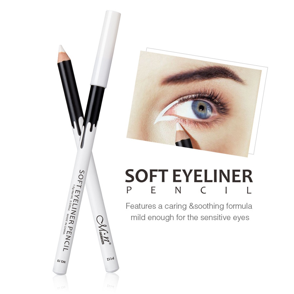 1/2/3/4/5/6pcs Eyeliner Pencil Makeup Women Long Lasting Waterproof Pigment Eye Liner White Eyeliner Pen Cosmetics New