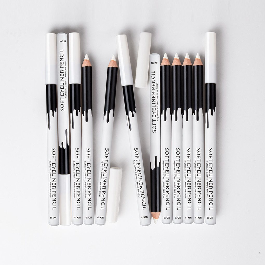 1/2/3/4/5/6pcs Eyeliner Pencil Makeup Women Long Lasting Waterproof Pigment Eye Liner White Eyeliner Pen Cosmetics New