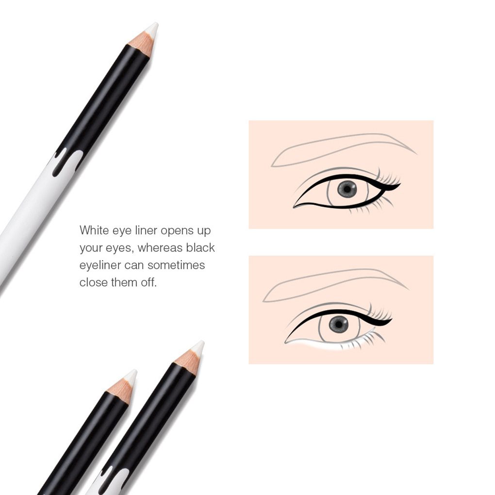 1/2/3/4/5/6pcs Eyeliner Pencil Makeup Women Long Lasting Waterproof Pigment Eye Liner White Eyeliner Pen Cosmetics New