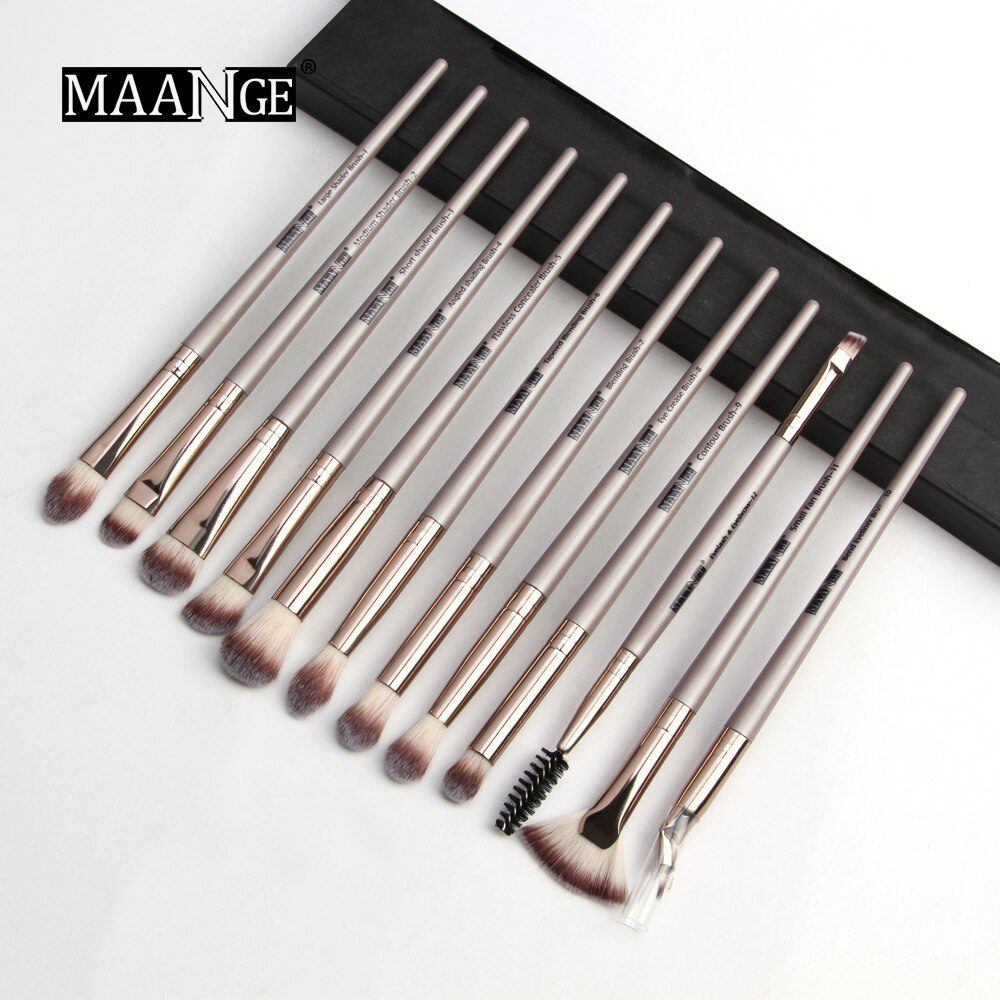 MAANGE 6pcs-20pcs Makeup Brushes Set Professional with Natural Hair Foundation Powder Eyeshadow Make Up Brush Blush