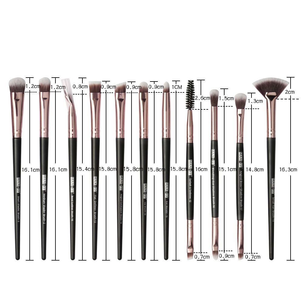 MAANGE 6pcs-20pcs Makeup Brushes Set Professional with Natural Hair Foundation Powder Eyeshadow Make Up Brush Blush