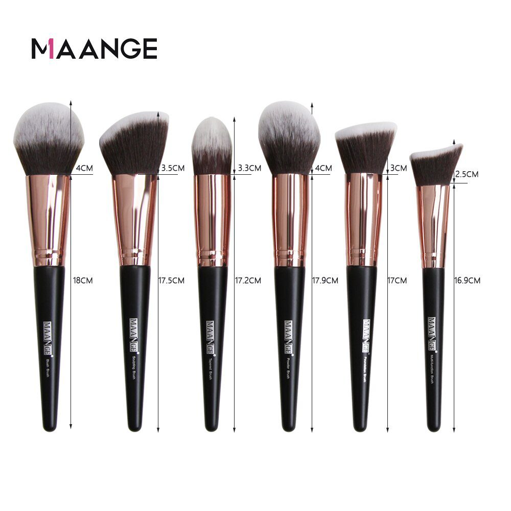 MAANGE 6pcs-20pcs Makeup Brushes Set Professional with Natural Hair Foundation Powder Eyeshadow Make Up Brush Blush