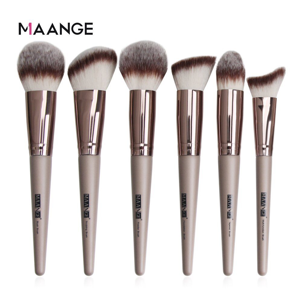 MAANGE 6pcs-20pcs Makeup Brushes Set Professional with Natural Hair Foundation Powder Eyeshadow Make Up Brush Blush