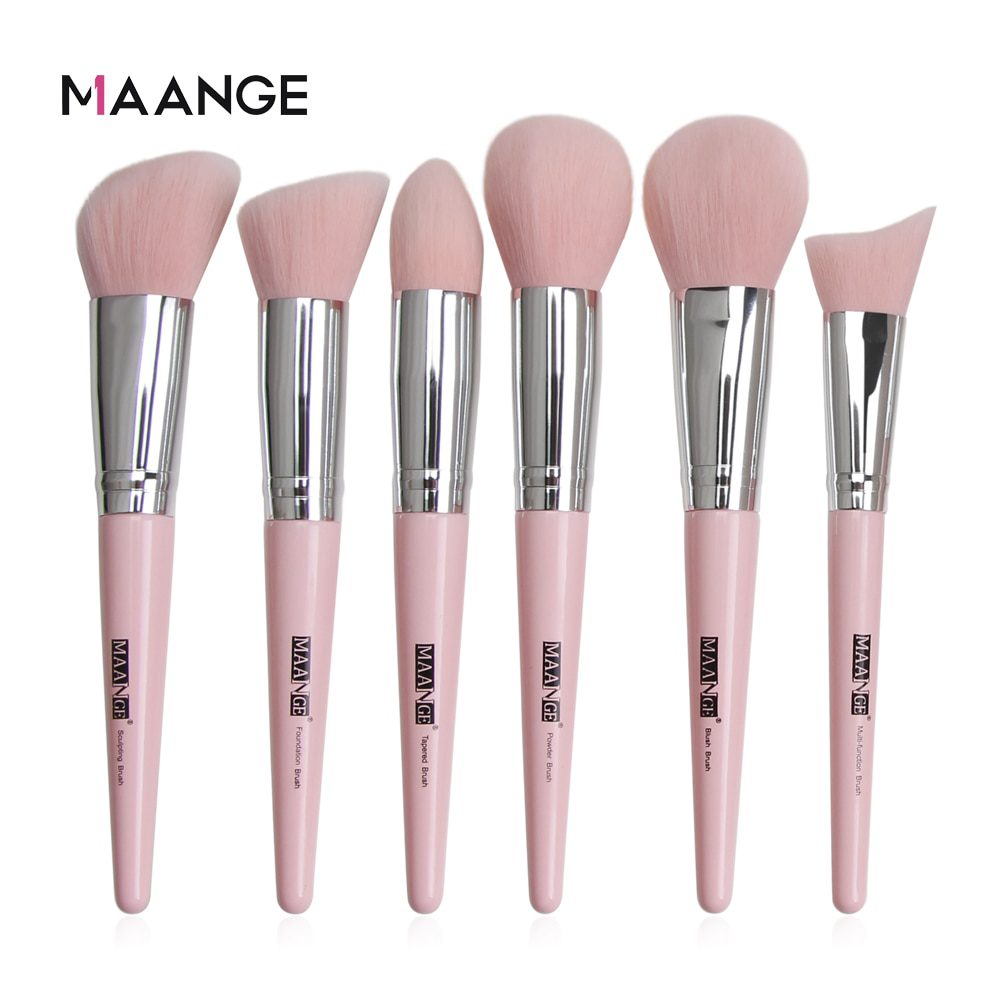 MAANGE 6pcs-20pcs Makeup Brushes Set Professional with Natural Hair Foundation Powder Eyeshadow Make Up Brush Blush