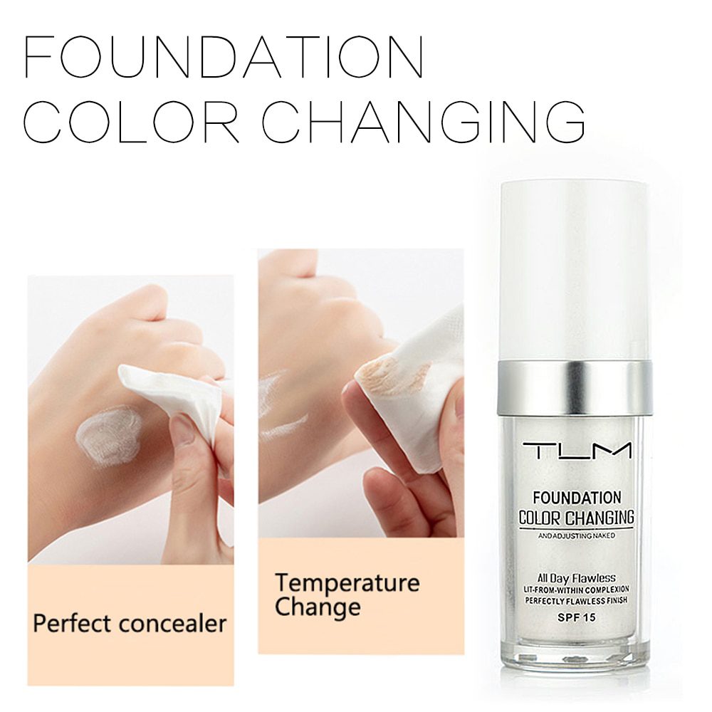 30ml Magic Concealer Color Changing Foundation TLM Makeup Skin Tone Skin Care Foundation TSLM1