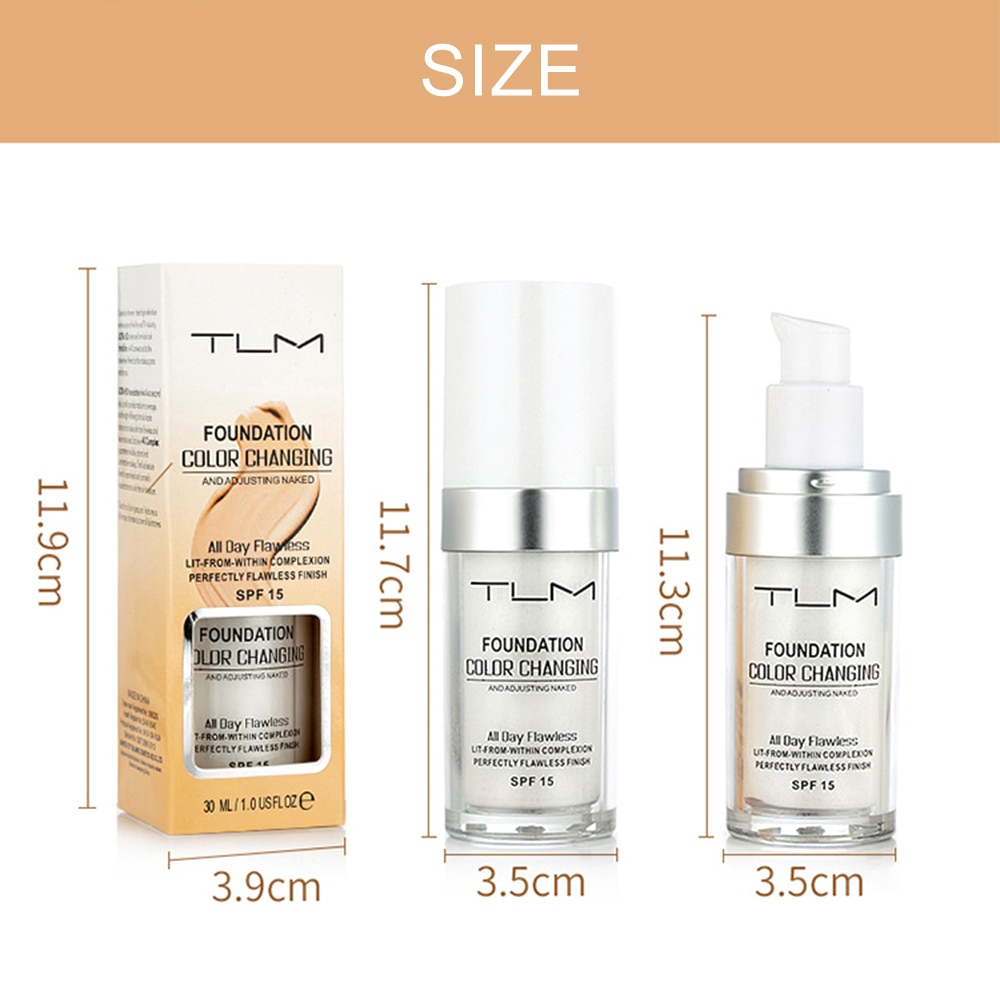 30ml Magic Concealer Color Changing Foundation TLM Makeup Skin Tone Skin Care Foundation TSLM1
