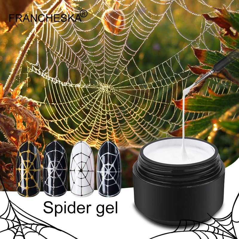 2Pcs Nail Art Gel Spider Nail Polish Nails Primer Silk Spider Gel Polish Gel Varnish Design Drawing Painting Optional TSLM1