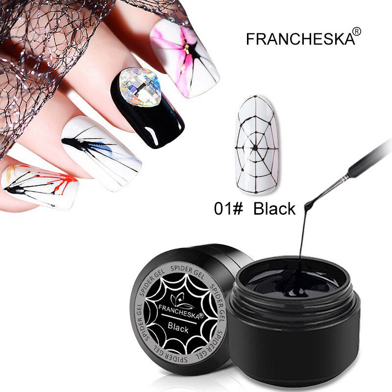 2Pcs Nail Art Gel Spider Nail Polish Nails Primer Silk Spider Gel Polish Gel Varnish Design Drawing Painting Optional TSLM1