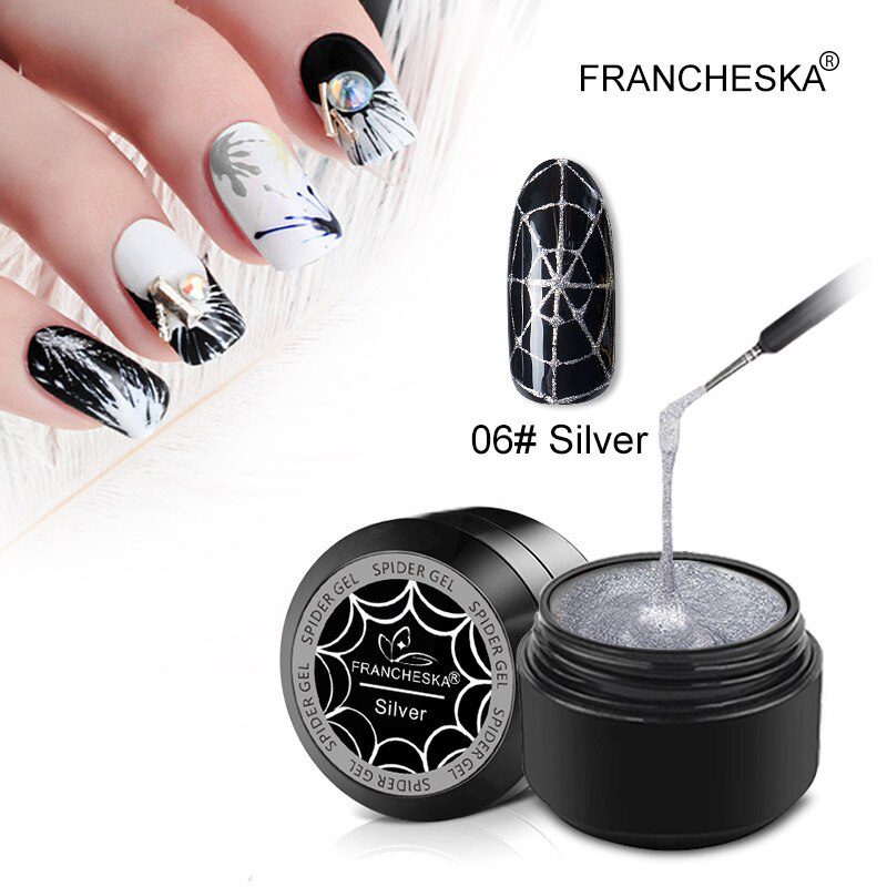 2Pcs Nail Art Gel Spider Nail Polish Nails Primer Silk Spider Gel Polish Gel Varnish Design Drawing Painting Optional TSLM1