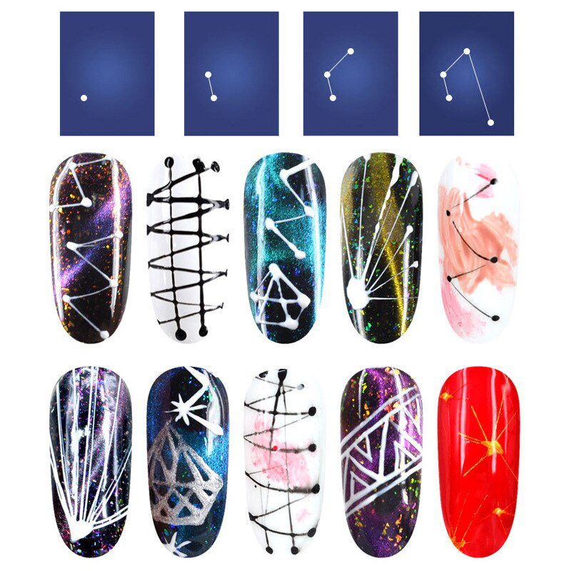 2Pcs Nail Art Gel Spider Nail Polish Nails Primer Silk Spider Gel Polish Gel Varnish Design Drawing Painting Optional TSLM1