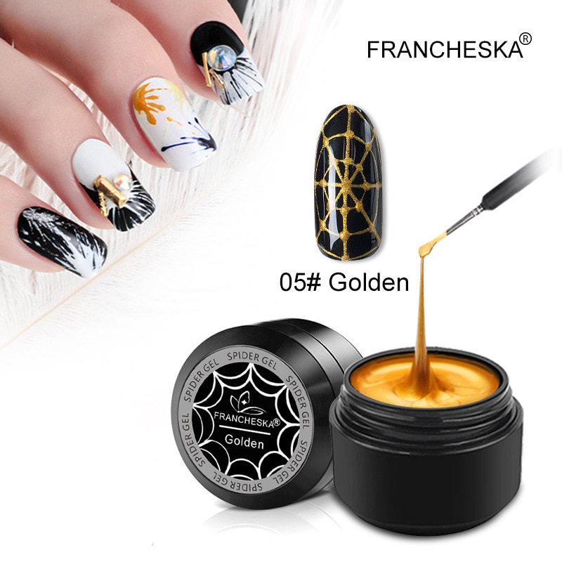 2Pcs Nail Art Gel Spider Nail Polish Nails Primer Silk Spider Gel Polish Gel Varnish Design Drawing Painting Optional TSLM1