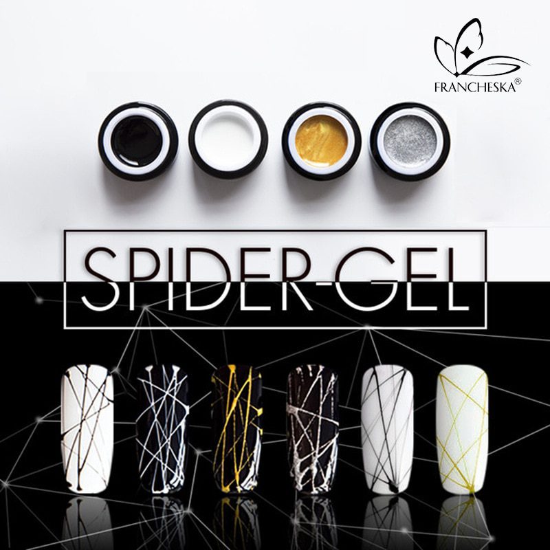 2Pcs Nail Art Gel Spider Nail Polish Nails Primer Silk Spider Gel Polish Gel Varnish Design Drawing Painting Optional TSLM1