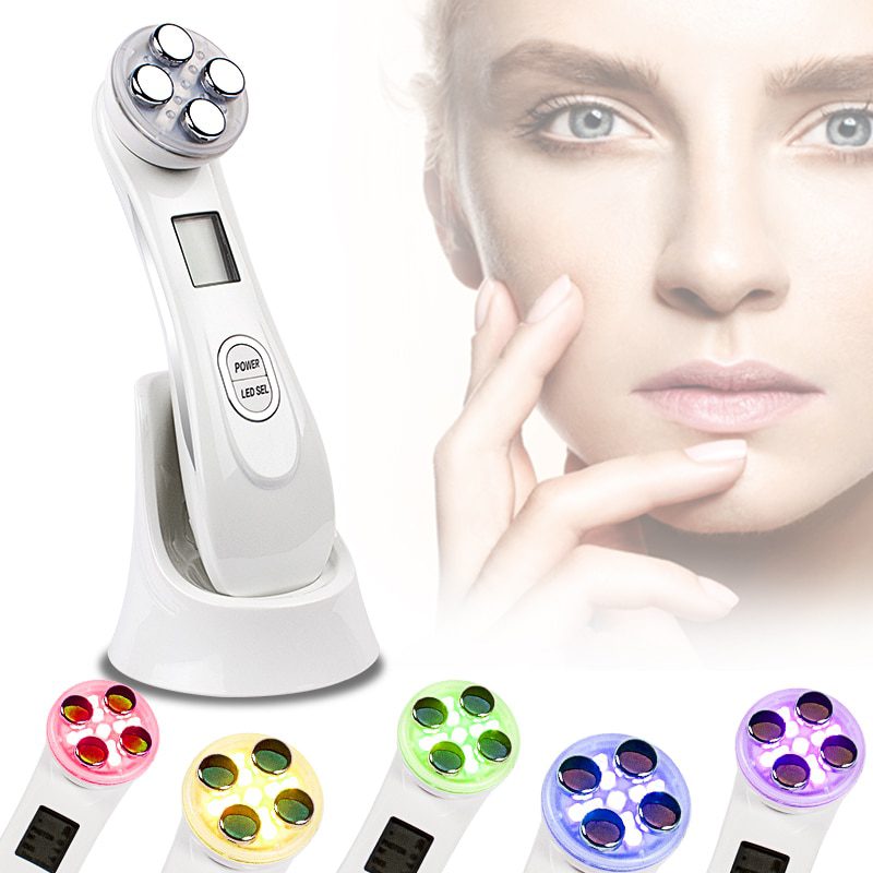 Ultrasonic Skin Scrubber Facial Cleansing Peeling Machine Blackhead Remover Pore Cleaner EMS LED Anti Aging Facial Massager EMS