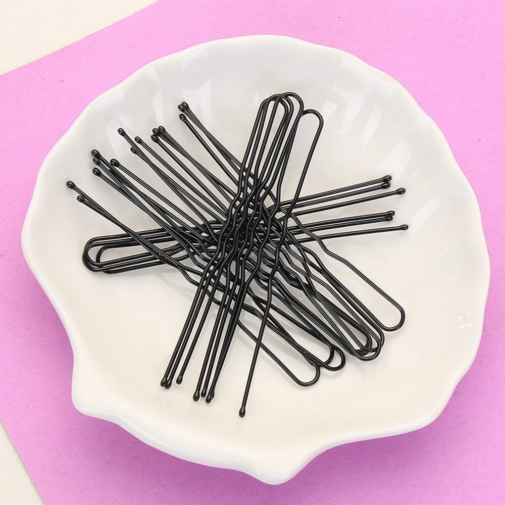 20PCS/Bag 5/7cm U Shaped Alloy Hairpins Waved Hair Clips Simple Metal Bobby Pins Barrettes Bridal Hairstyle Tools Accessories