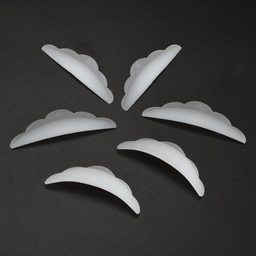 10pc/5Pair DIY Silicone Eyelash Perm Pad Rods Shield Lifting Recycling 3D Eyelash Growth Treatment Reuseable Wholesale TSLM1