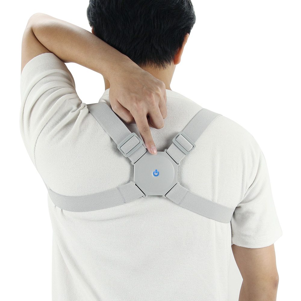 Aptoco Adjustable Smart Back Posture Corrector Back Intelligent Brace Support Belt Shoulder Training Belt Correction Spine Back