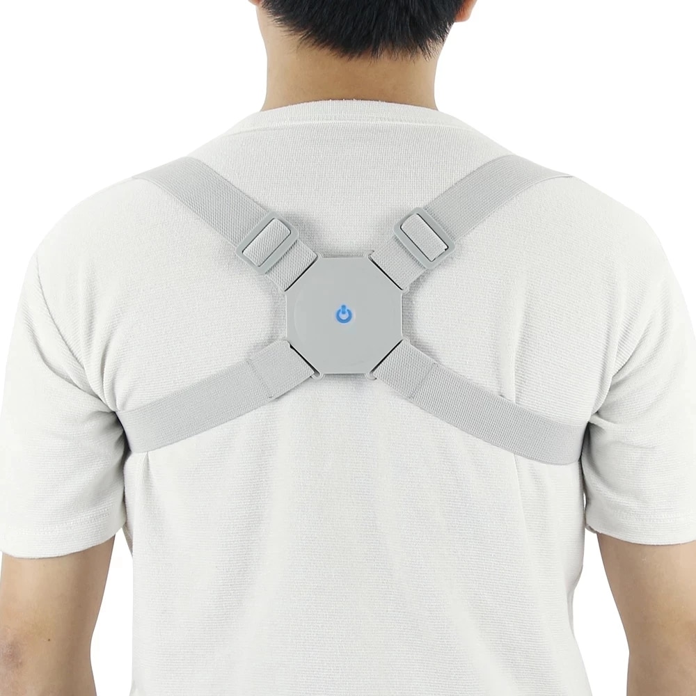 Aptoco Adjustable Smart Back Posture Corrector Back Intelligent Brace Support Belt Shoulder Training Belt Correction Spine Back