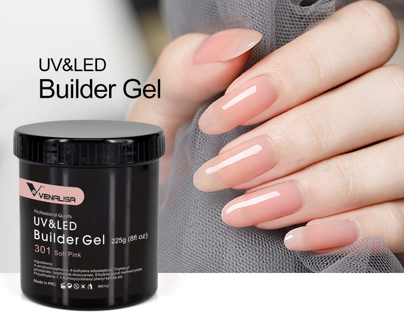 nail thin Builder Gel 8 oz 225 g Extension French nails 25 Colors Soak Off UV led Varnishes Camouflage nail gel tips topcoat