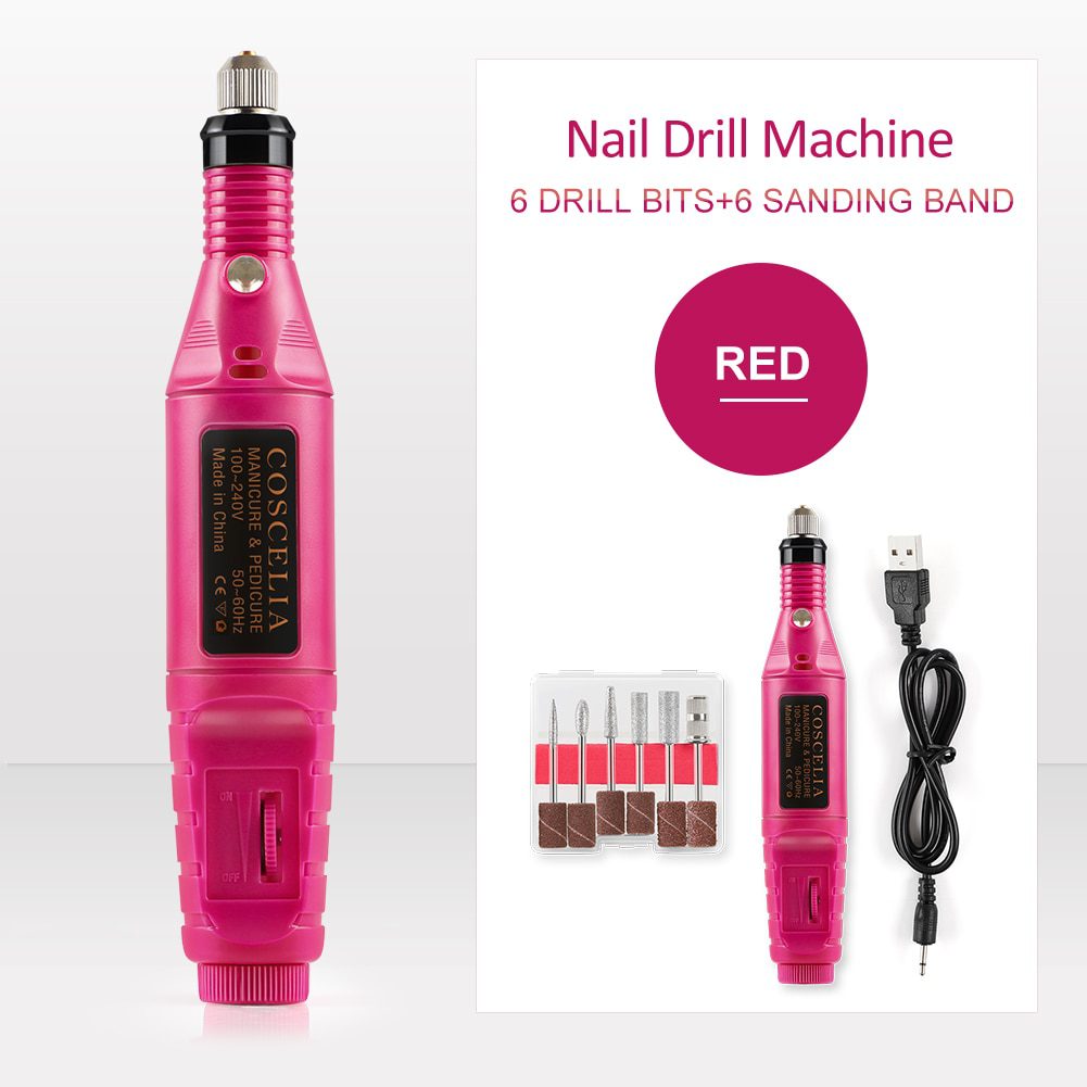 Full Nail Manicure Set Pro Acrylic Kit With Drill Machine Acrylic Liquid Nail Glue Glitter Powder Nail Tips Nail Art Tool Kit