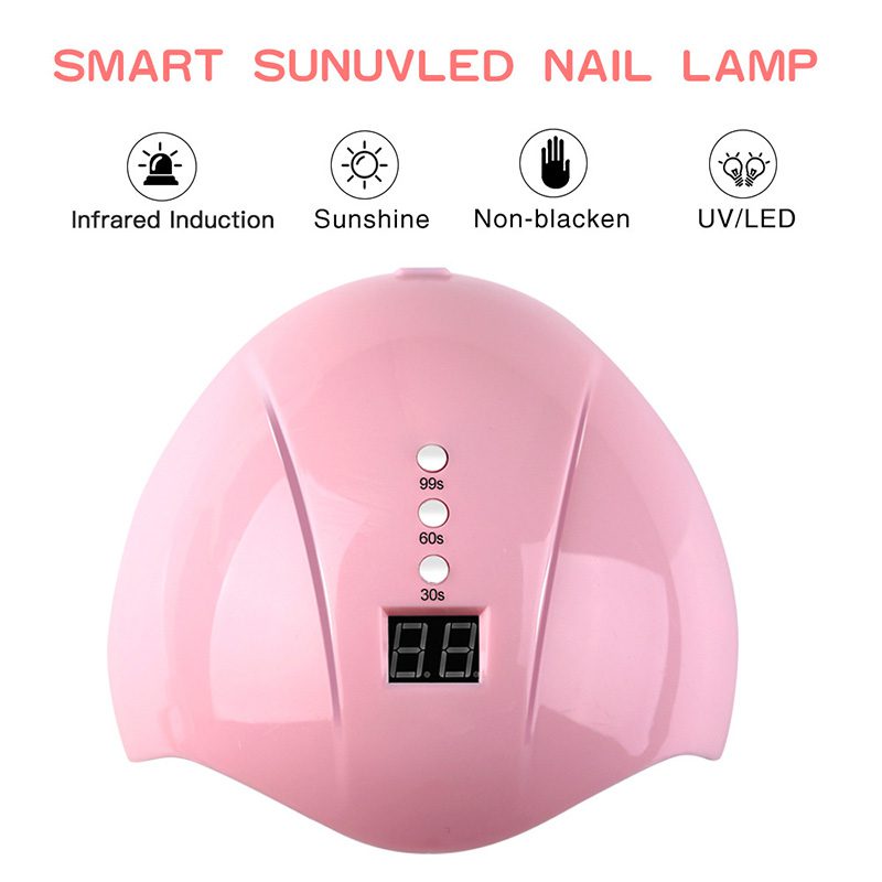 120W UV LED Nail Lamp Nail Dryer 57 LEDs Lamp Quick Drying Nail Gel Polish Manicure Pedicure Professional Nail Salon Lamp Dryer