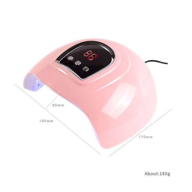 120W UV LED Nail Lamp Nail Dryer 57 LEDs Lamp Quick Drying Nail Gel Polish Manicure Pedicure Professional Nail Salon Lamp Dryer