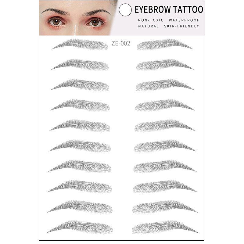 Magic 4D Hair-like Eyebrow Tattoo Sticker False Eyebrows Long Lasting Super Waterproof Makeup Eye Brow Stickers Cosmetics TSLM1