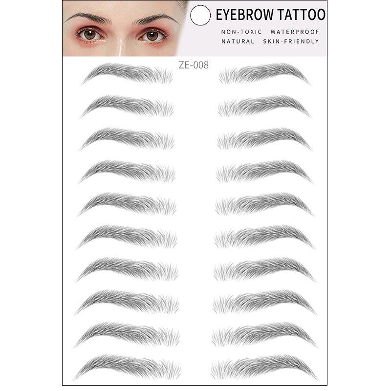 Magic 4D Hair-like Eyebrow Tattoo Sticker False Eyebrows Long Lasting Super Waterproof Makeup Eye Brow Stickers Cosmetics TSLM1