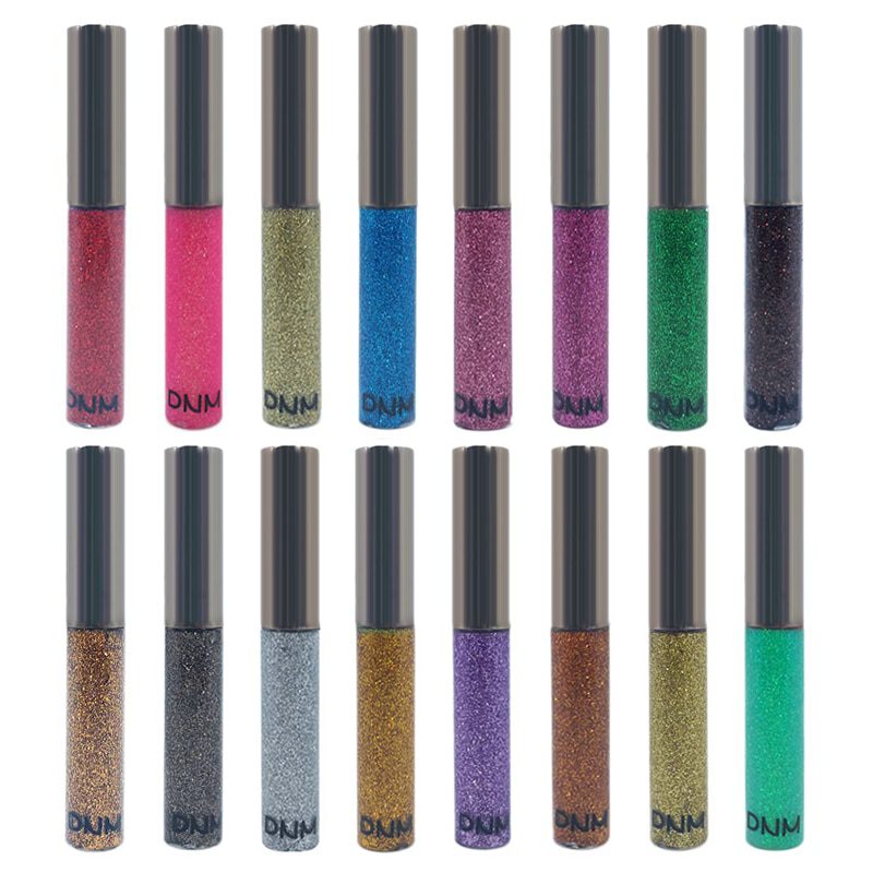 16 Color flash Liquid Eyeliner Glitter Waterproof Longlasting Makeup Eye Liner Gold Red Blue White Eyeliner Shiny Eyliner TSLM1