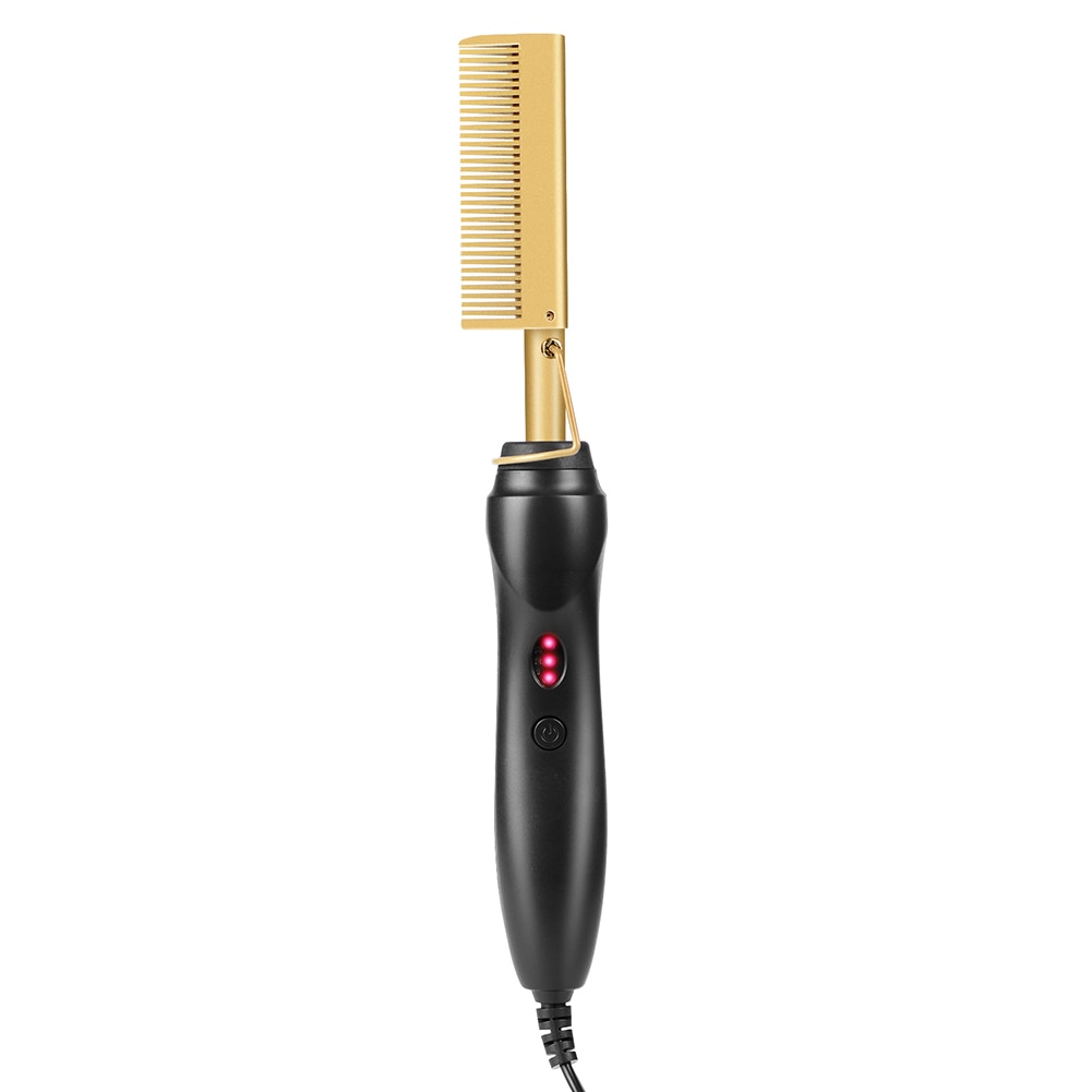 Hair Straightening Brush Straightener Flat Irons Hot Heating Comb Hair Straight Styler Corrugation Curling Iron Hair Curler Comb