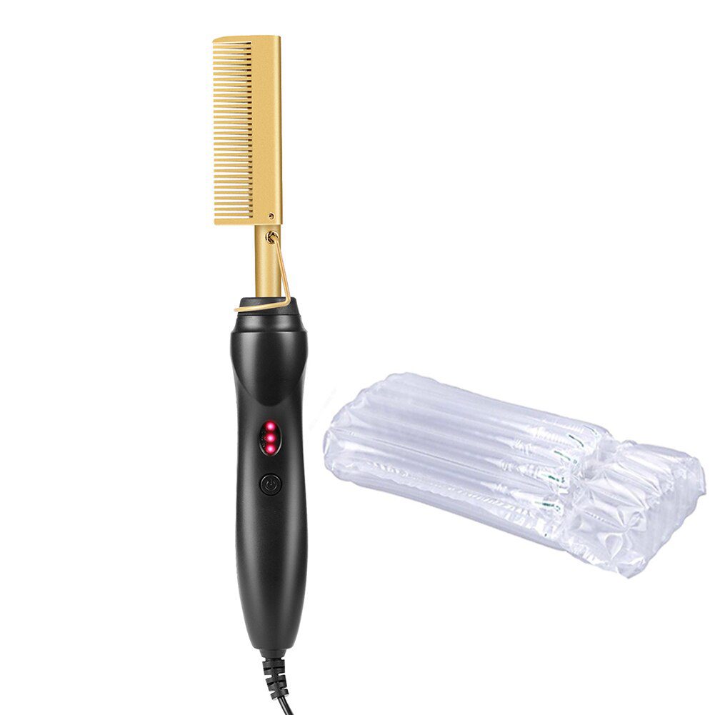 Hair Straightening Brush Straightener Flat Irons Hot Heating Comb Hair Straight Styler Corrugation Curling Iron Hair Curler Comb