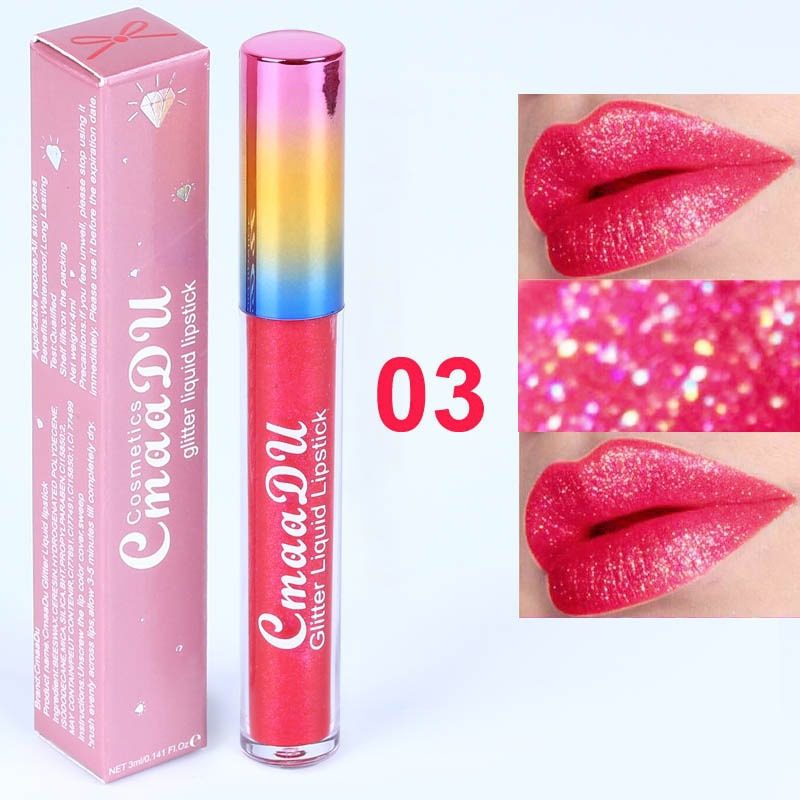 13 colors lip gloss long-lasting shiny gloss matte liquid lipstick waterproof metallic makeup blue purple pink lipstick