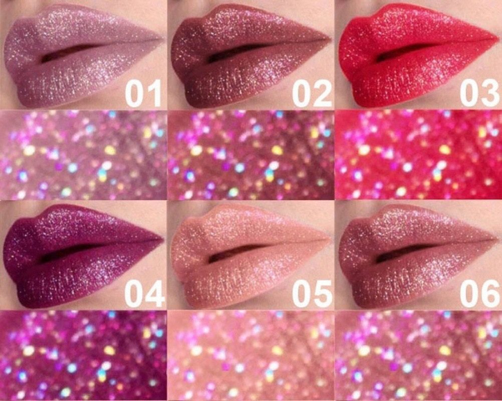 13 colors lip gloss long-lasting shiny gloss matte liquid lipstick waterproof metallic makeup blue purple pink lipstick