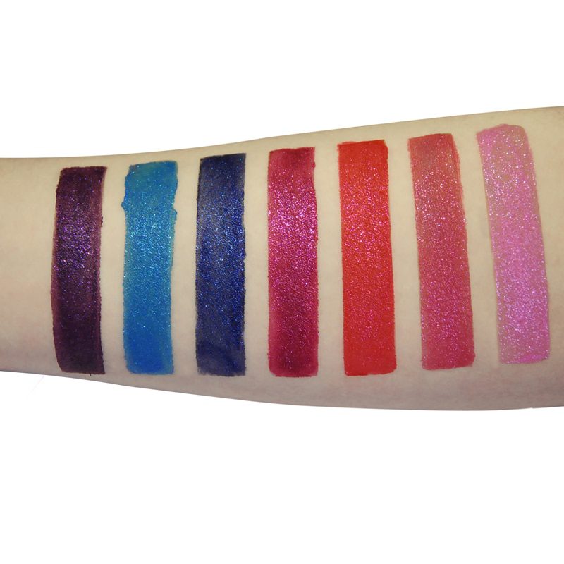 13 colors lip gloss long-lasting shiny gloss matte liquid lipstick waterproof metallic makeup blue purple pink lipstick