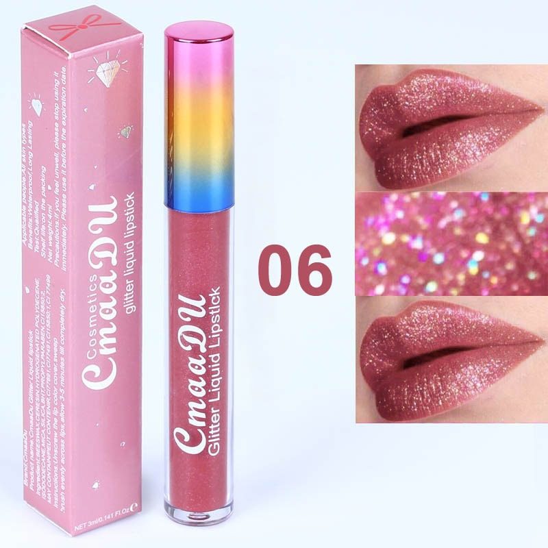 13 colors lip gloss long-lasting shiny gloss matte liquid lipstick waterproof metallic makeup blue purple pink lipstick