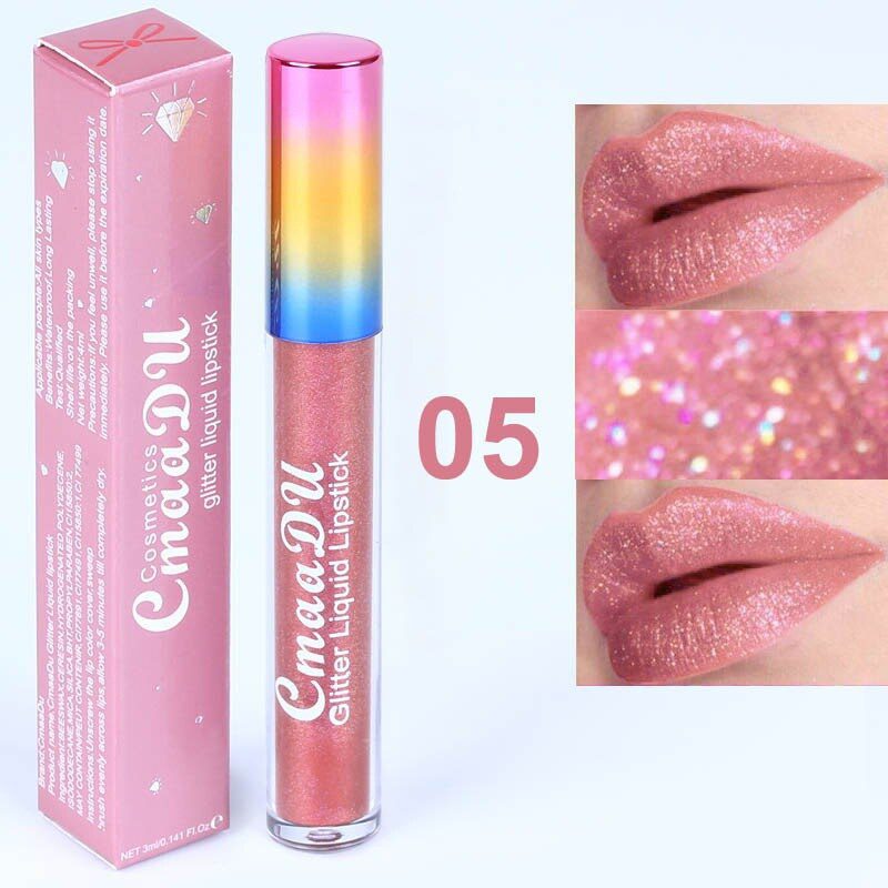 13 colors lip gloss long-lasting shiny gloss matte liquid lipstick waterproof metallic makeup blue purple pink lipstick