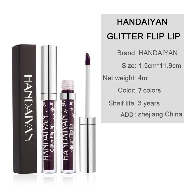 13 colors lip gloss long-lasting shiny gloss matte liquid lipstick waterproof metallic makeup blue purple pink lipstick